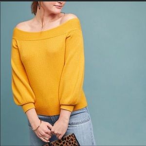 Moth by Anthropologie Off Shoulder Dancer Sweater!